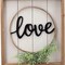 Edge collection - 13.75" x 15" - Black - Elegant Rustic Love Wall Decor - 1 Piece